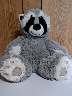 T.A.G.  Plush Gray Raccoon Stuffed Animal  14 Inches